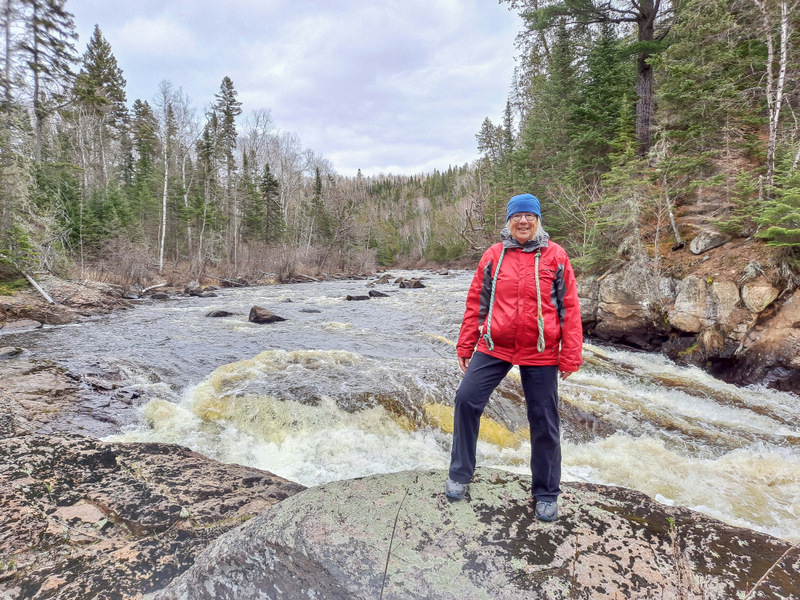 A picture of Mary Ellen, your guide, on a River Canyon Wander trek.