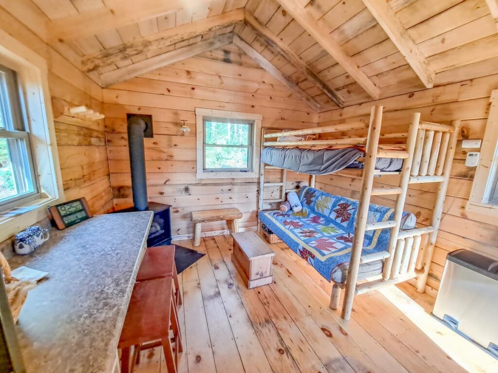 inside the tiny tuloon cabin
