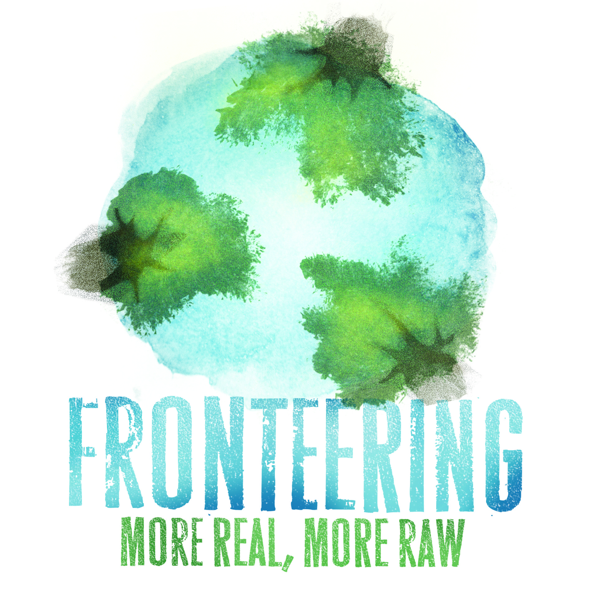 Image of Fronteering's logo, a watercolor globe with the company's name.